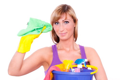 Cleaning professional reviewing a customer complaint form
